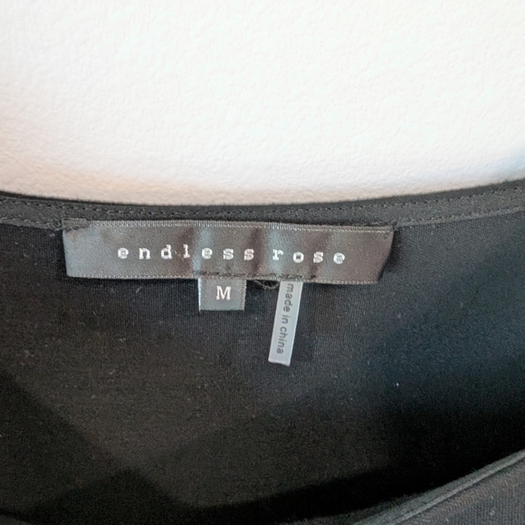 Endless Rose Black Puff Sleeve Bodycon Mini Dress - Picture 3 of 8